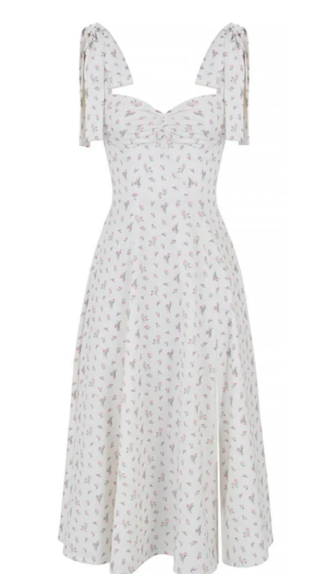 House of CB Alicia Midi Sundress White Floral Size S / AU 8 for rent on The Volte - main image