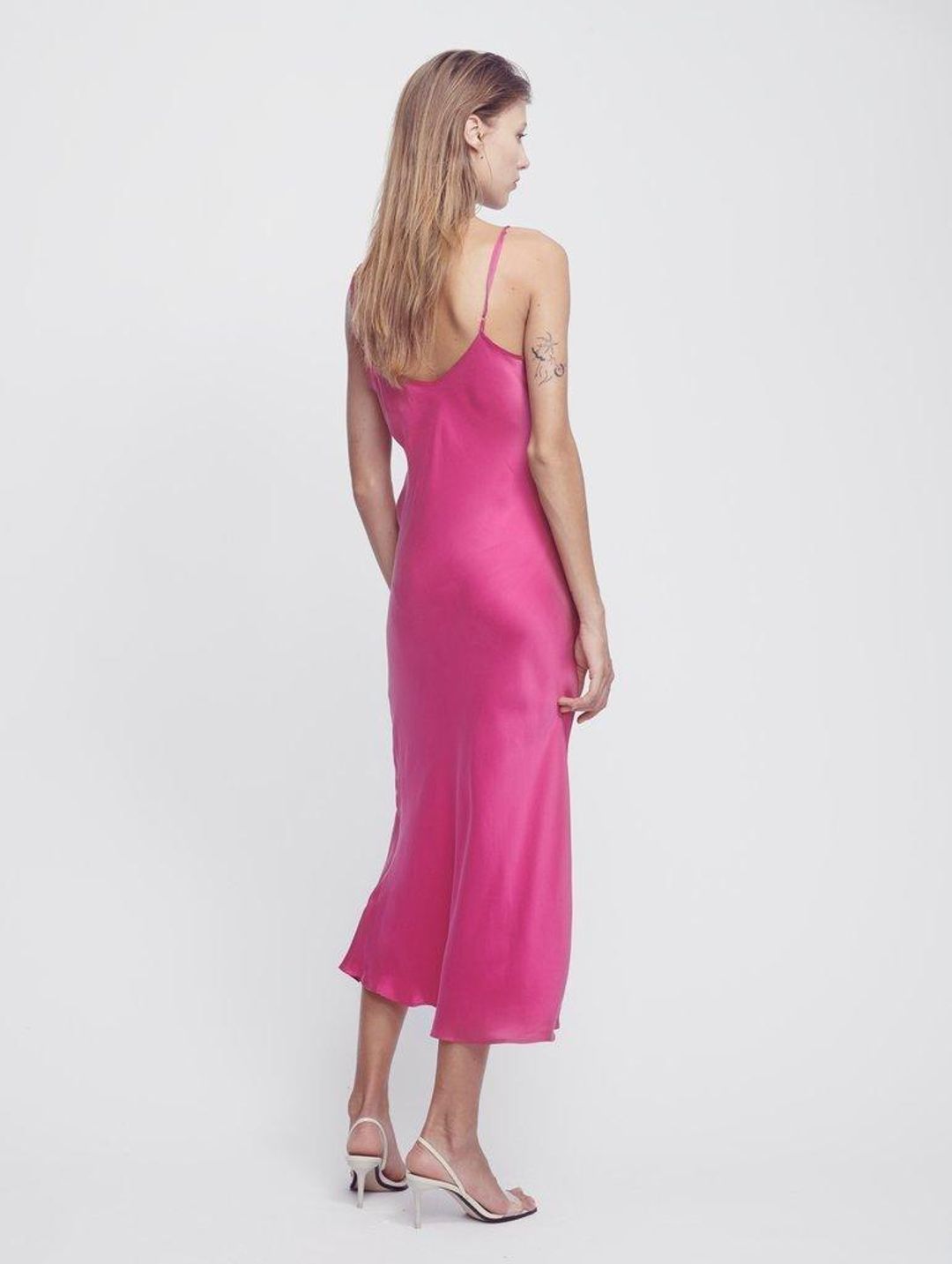 Silk Laundry 90S SILK SLIP DRESS GRANITA for rent on The Volte - main image