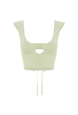 Amiss the Label Joanne Top & Skirt Set Green Size 12 for rent on The Volte - image 5