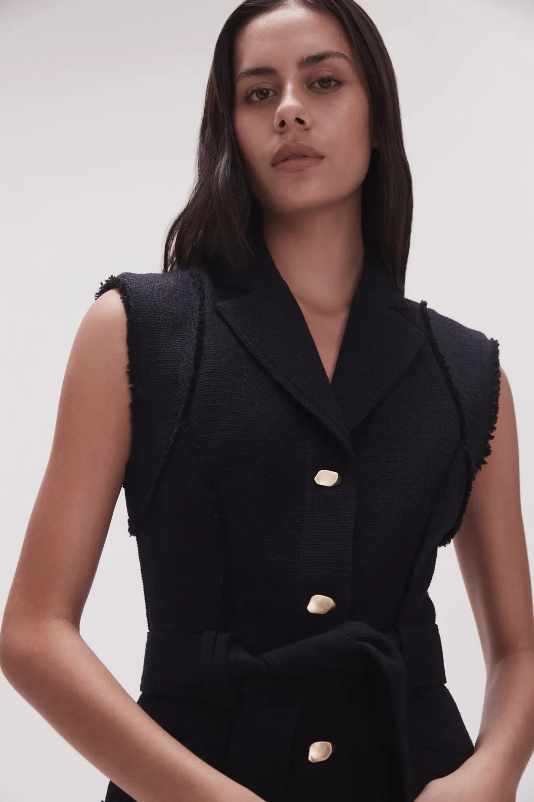 Aje Isabel Utility Midi Dress Black Size 10 for rent on The Volte - main image