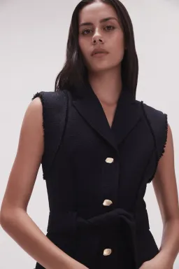 Aje Isabel Utility Midi Dress Black Size 10 for rent on The Volte - image 2