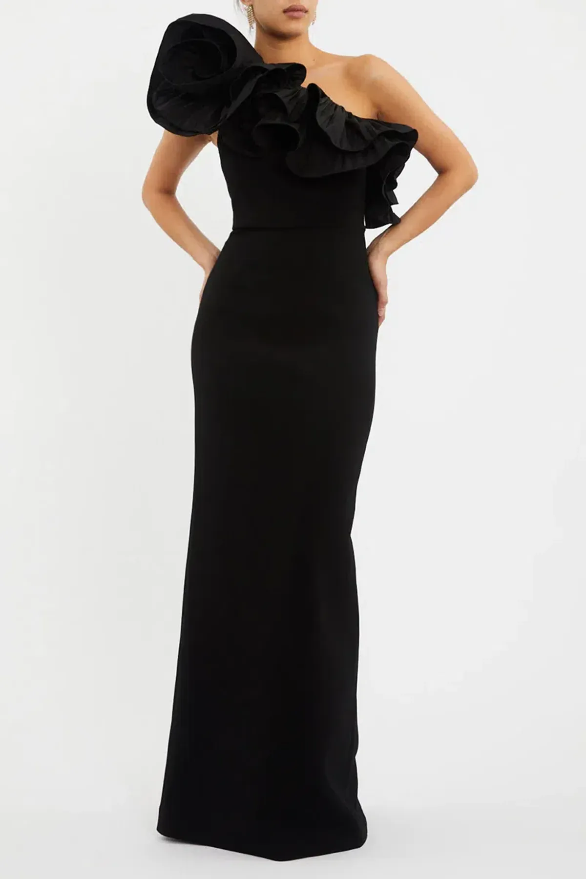 Rebecca Vallance Chloe Gown Black Size 12 - Image 3