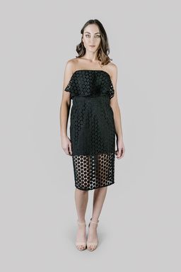 Nicholas Geo Lace Flare Top Dress size 12 for rent on The Volte - image 1