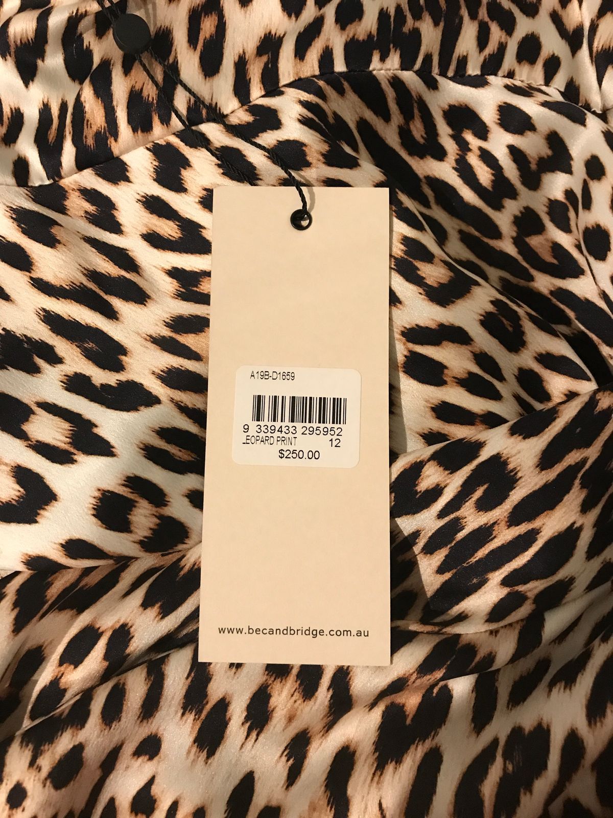 Bec & Bridge Feline Mini Dress Print Size 12 - Image 3