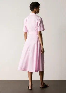 Trenery Cotton Poplin Shirt Dress Carnation Pink Size 8 for rent on The Volte - image 3