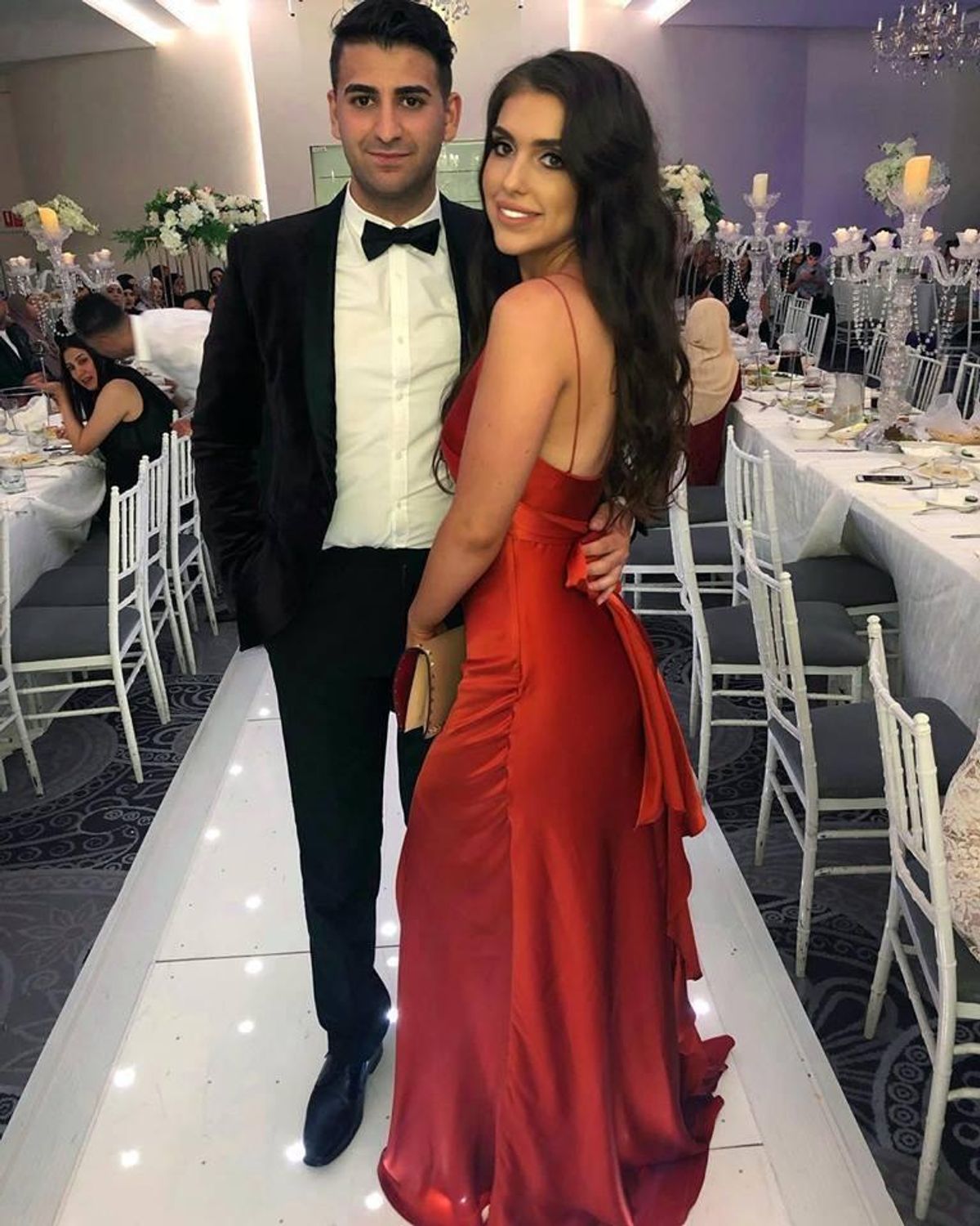 NICHOLAS Silk Charmeuse Maxi Dress in Deep Orange Size 10 - Image 2