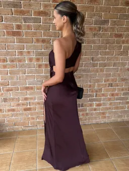 Misha Kristin Satin Gown Port Size 8 for rent on The Volte - image 2