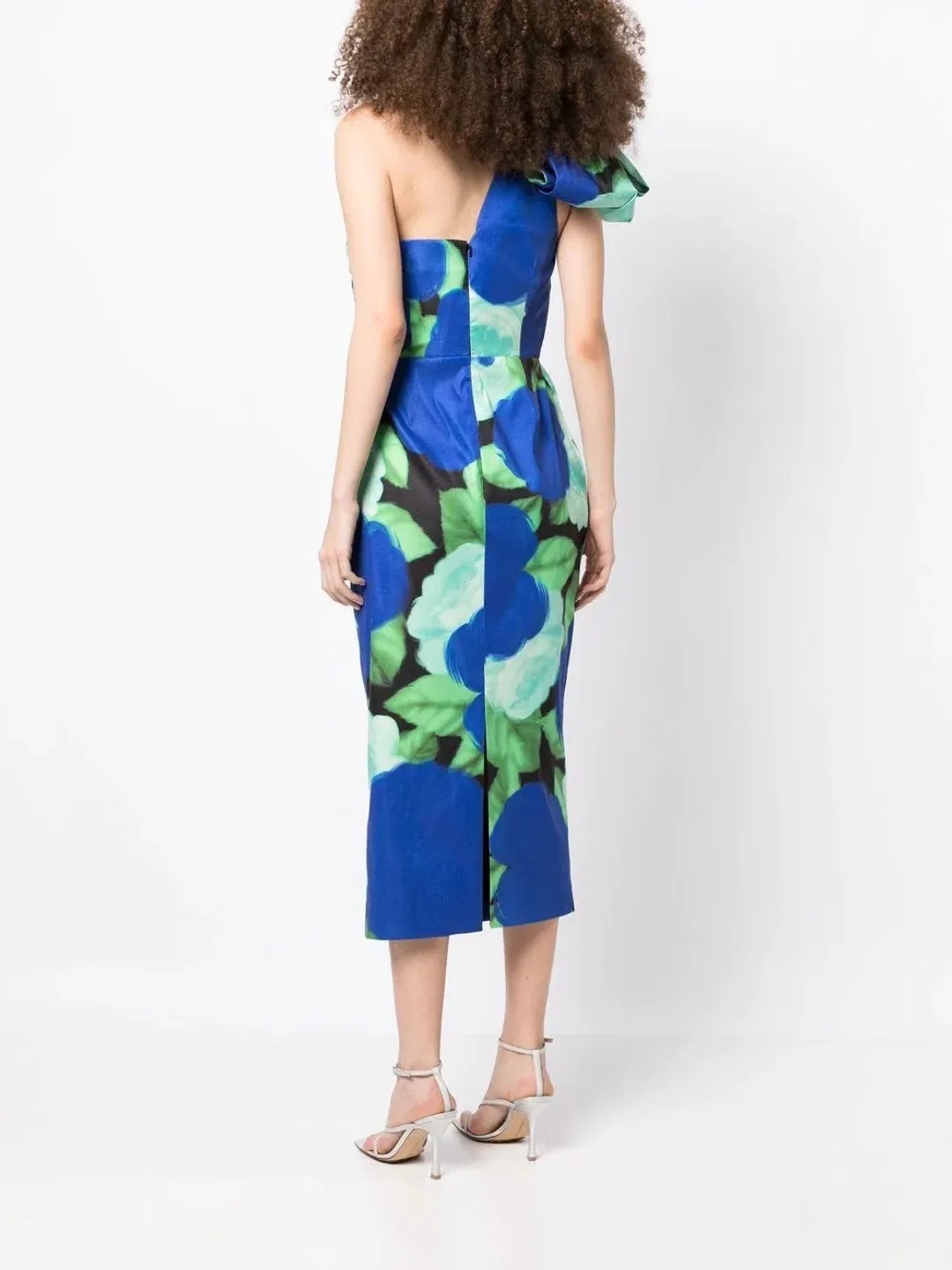 Rachel Gilbert Fauve Midi Dress Electric Floral Print Size 1 / AU 8 for rent on The Volte - main image