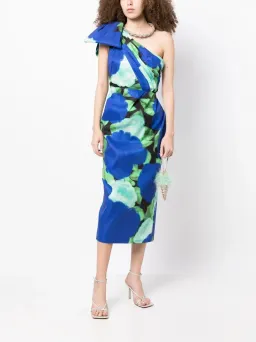 Rachel Gilbert Fauve Midi Dress Electric Floral Print Size 1 / AU 8 for rent on The Volte - image 4