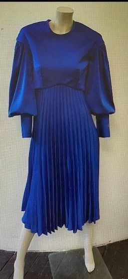 Nicola Finnetti Evelyn Midi Blue Dress Size 8 for rent on The Volte - image 3