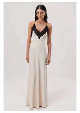 Misha Eanna Maxi Dress Champagne Size 6 for rent on The Volte - image 1