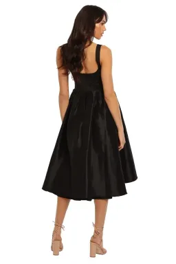 Elle Zeitoune Cora Midi Dress in Black Size 8 for rent on The Volte - image 3