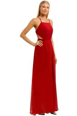 Fame and Partners Mildred Maxi Dress in Red Size 12 for rent on The Volte - image 2