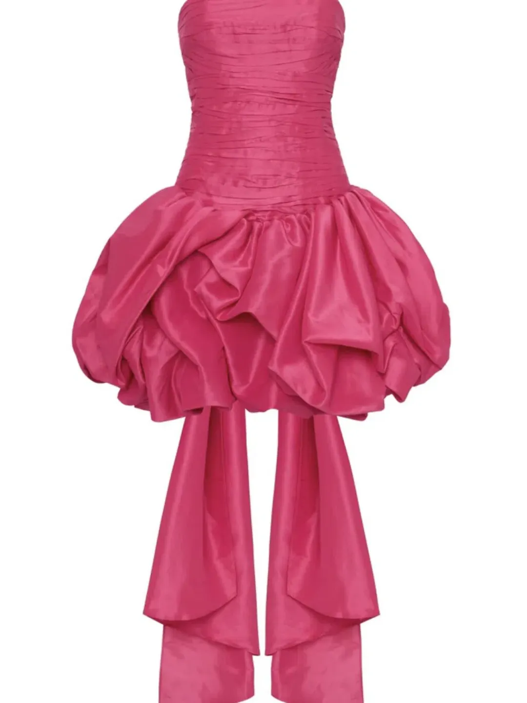 Aje Piacere Bubble Hem Mini Dress in Fuchsia - Size 10 for rent on The Volte - main image