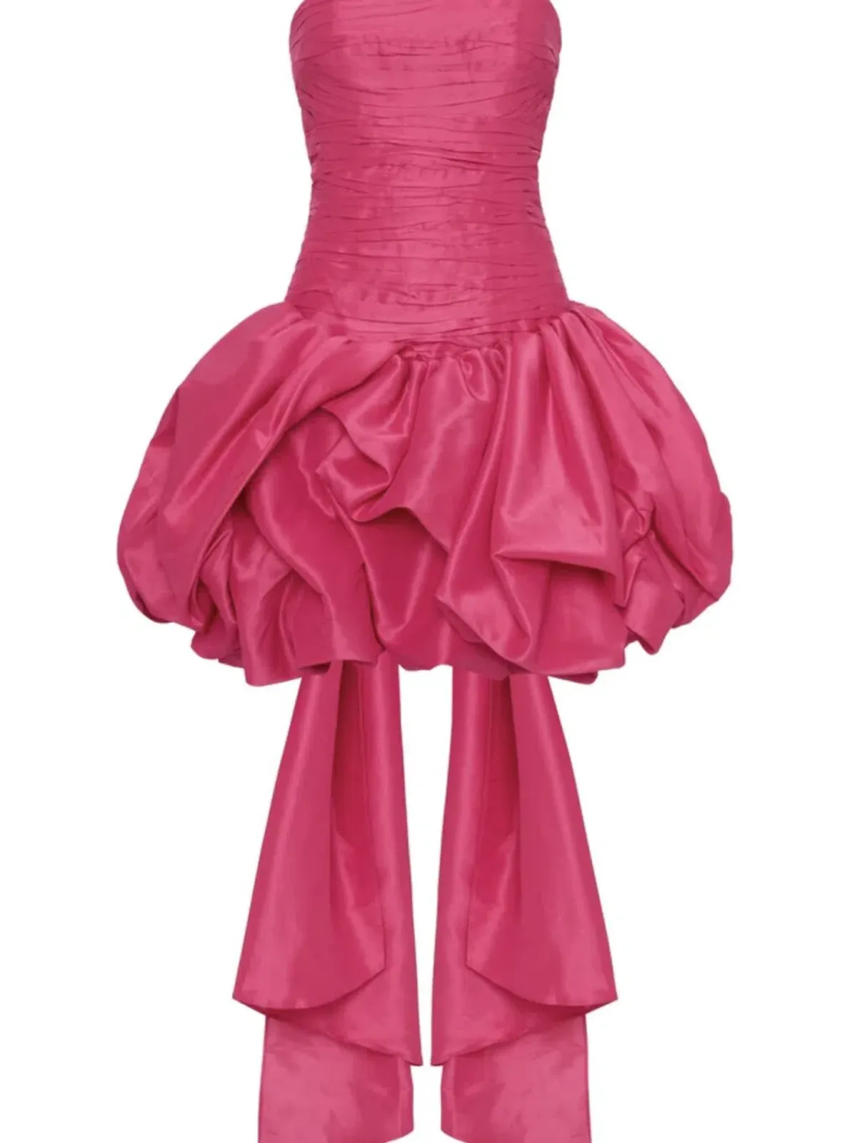 Aje Piacere Bubble Hem Mini Dress in Fuchsia - Size 10 - Image 4