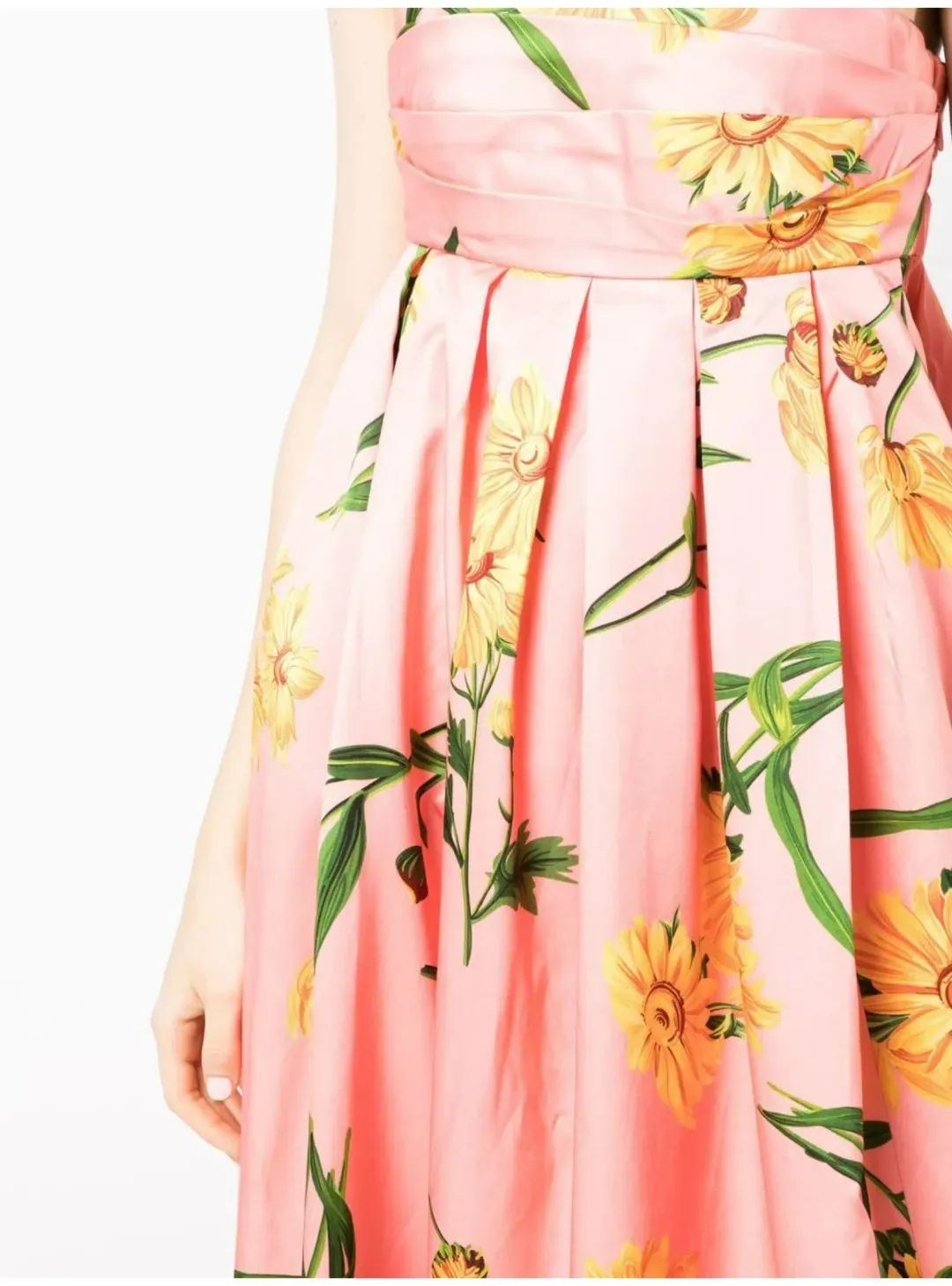 Leo Lin Marguerite Rose Dress Floral Size 12 for rent on The Volte - main image