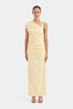 Sir the Label Giacomo Gathered Gown Butter Yellow Size 10 for rent on The Volte - image 1