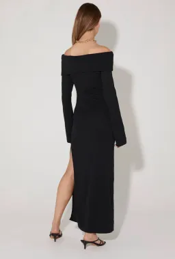 Hansen and Gretel Belair Knit Midi Dress Black Size S/ Au 8 for rent on The Volte - image 4