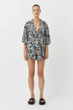 Camilla and Marc Sawyer Printed Shirt and Short Set Size 8 for rent on The Volte - image 1