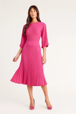 Perri Cutten Priscilla Knit Dress Pink Size 12 for rent on The Volte - image 1
