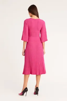 Perri Cutten Priscilla Knit Dress Pink Size 12 for rent on The Volte - image 2