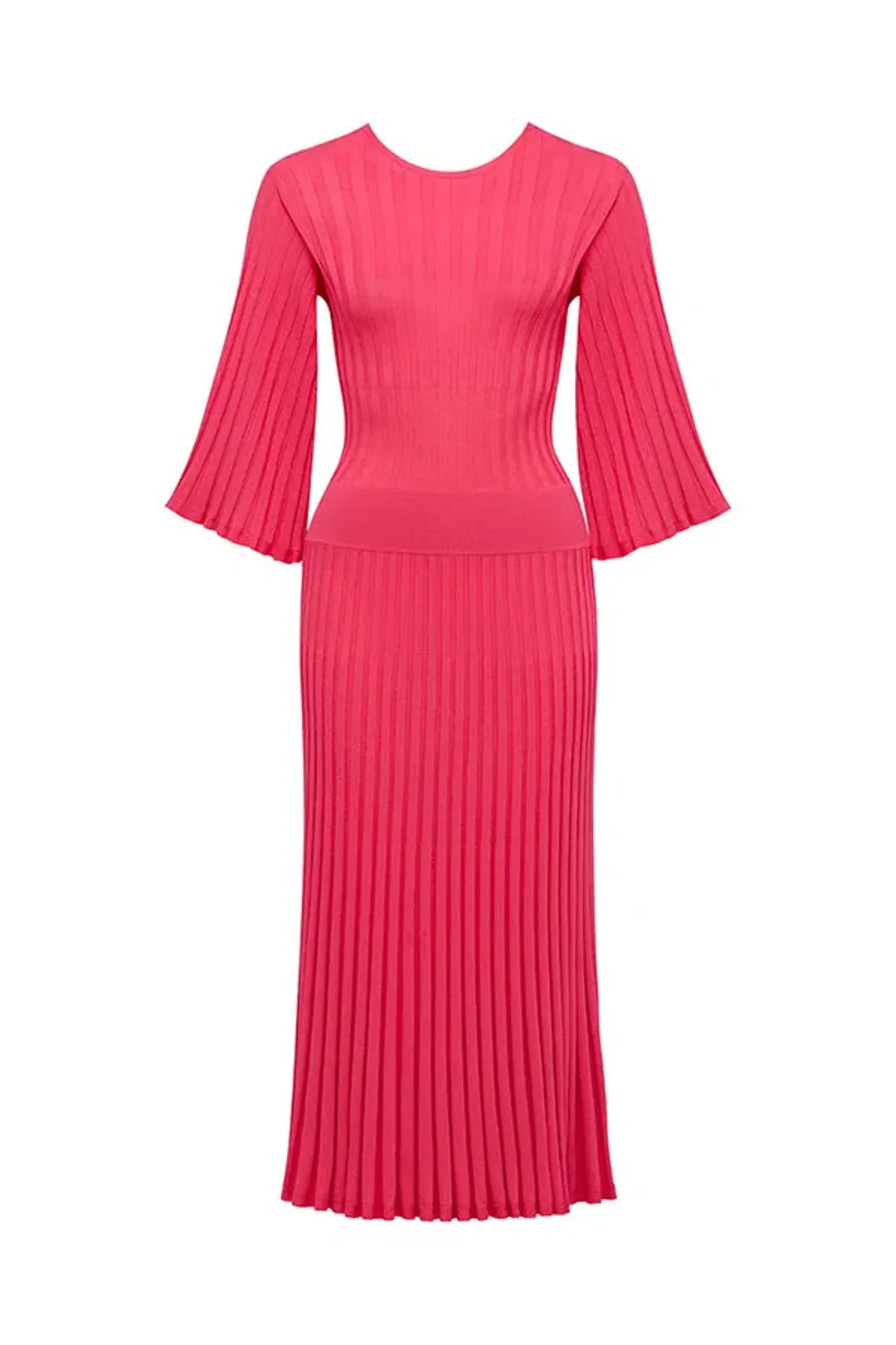 Perri Cutten Priscilla Knit Dress Pink Size 12 for rent on The Volte - main image