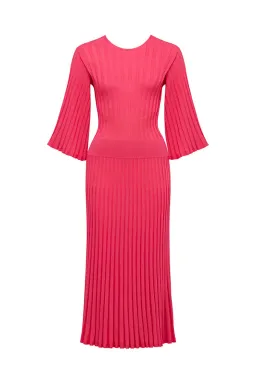 Perri Cutten Priscilla Knit Dress Pink Size 12 for rent on The Volte - image 3