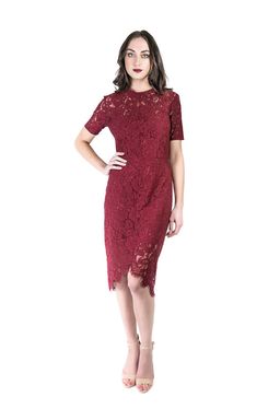 Lover Red Oasis Fitted Dress size 12 for rent on The Volte - image 1