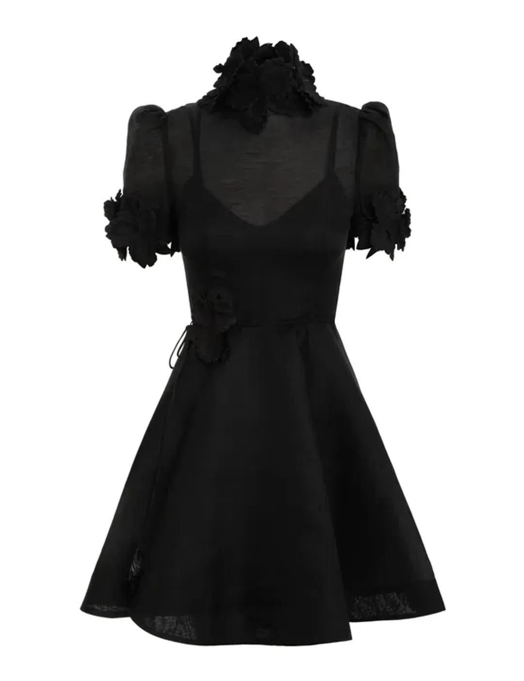 Zimmermann The Luminosity Liftoff Flower Mini in Black Size 1/AU 10 for rent on The Volte - main image