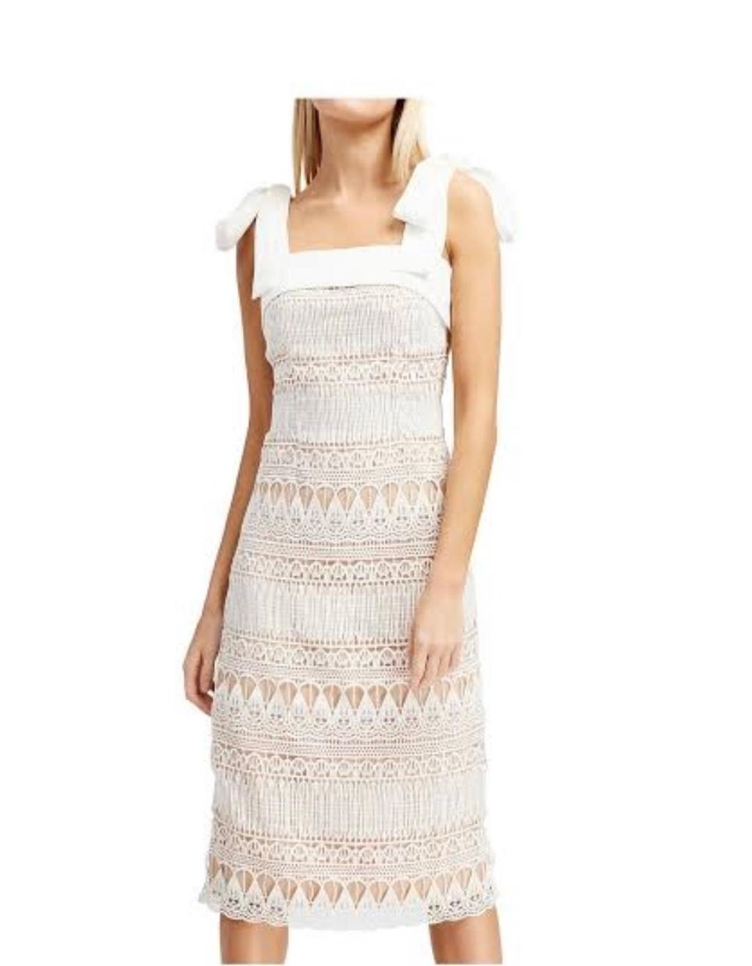 Keepsake The Label Walk On By Dress Cream Size 8 for rent on The Volte - main image