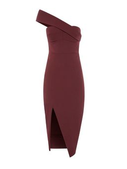 Sheike Valentine Midi Dress in Merlot for rent on The Volte - image 1