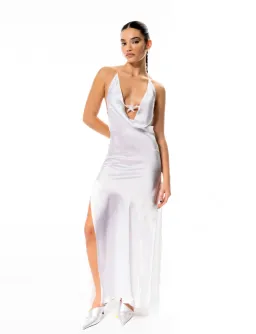 Leslie Amon Star Slip Maxi Dress in White Size M / AU 10 for rent on The Volte - image 1