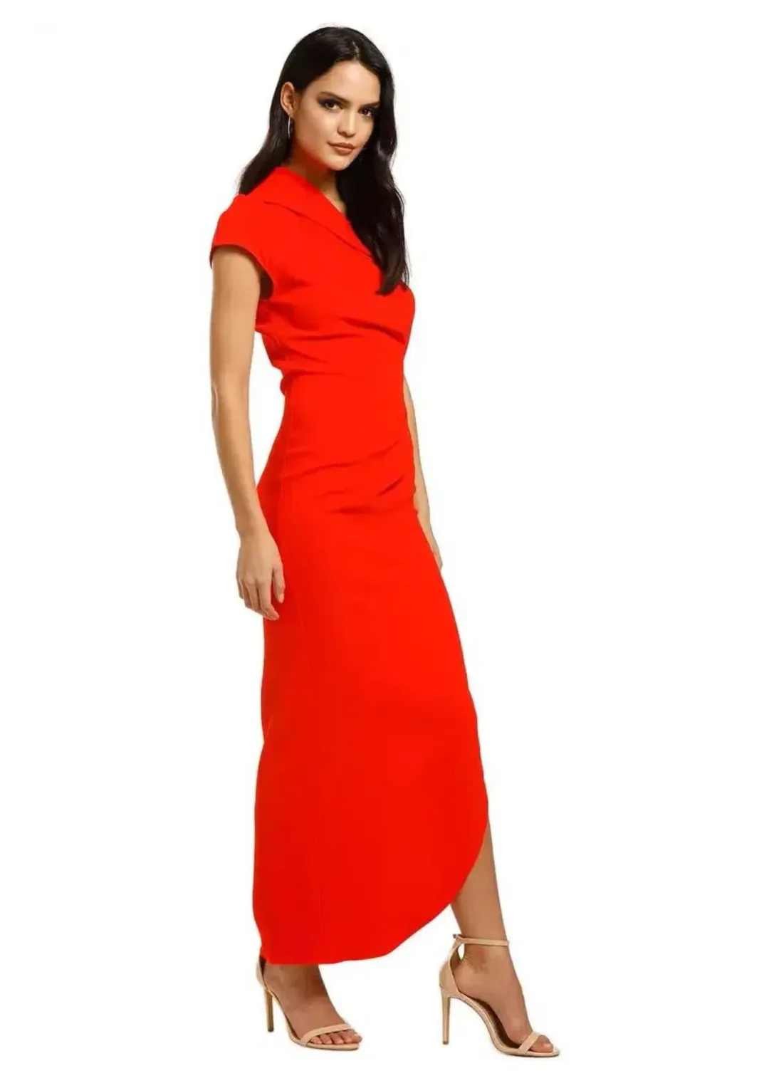 Ginger & Smart Curator Gown in Kinetic Red Size 16 for rent on The Volte - main image