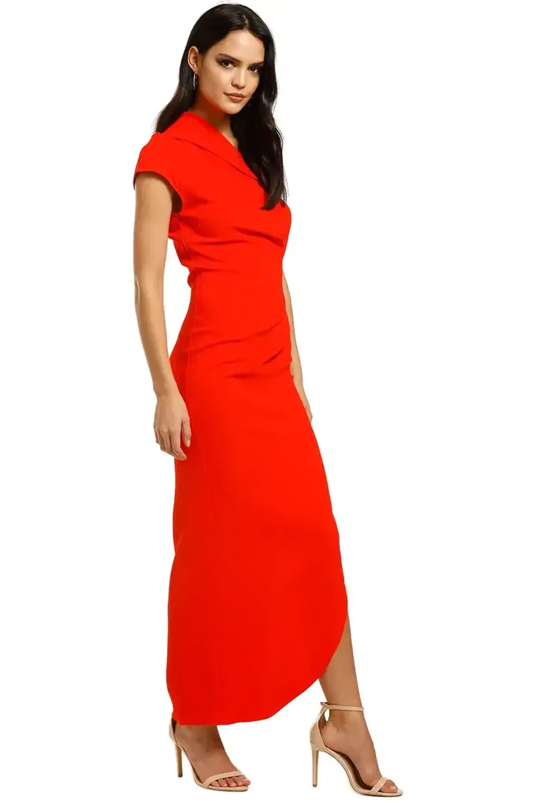 Ginger & Smart Curator Gown in Kinetic Red Size 16 for rent on The Volte - main image