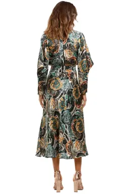 Ginger & Smart Underworld Wrap Midi Dress Floral Size 14 for rent on The Volte - image 3