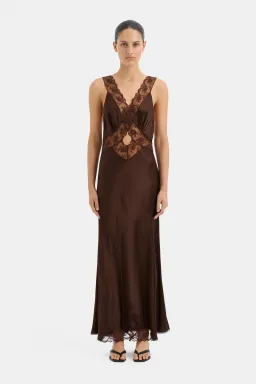 Sir the Label Aries Cut Out Gown Chocolate Brown Size 10/M for rent on The Volte - image 1