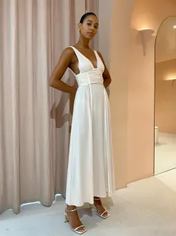 Bec & Bridge Gwen Maxi Dress in Shell Size 12 for rent on The Volte - image 2