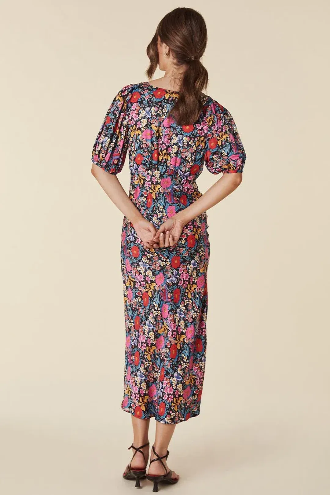 Spell & the Gypsy Last Drinks Bias Midi Dress in Evening Floral Size S / AU 8 for rent on The Volte - main image