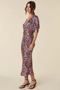Spell & the Gypsy Last Drinks Bias Midi Dress in Evening Floral Size S / AU 8 for rent on The Volte - image 3