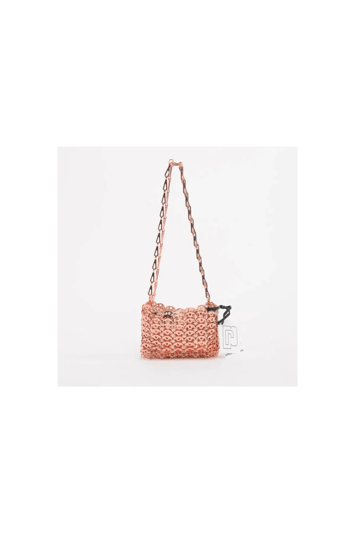 Paco Rabanne Rose Gold Iconic 1969 Nano Shoulder Bag - Image 5