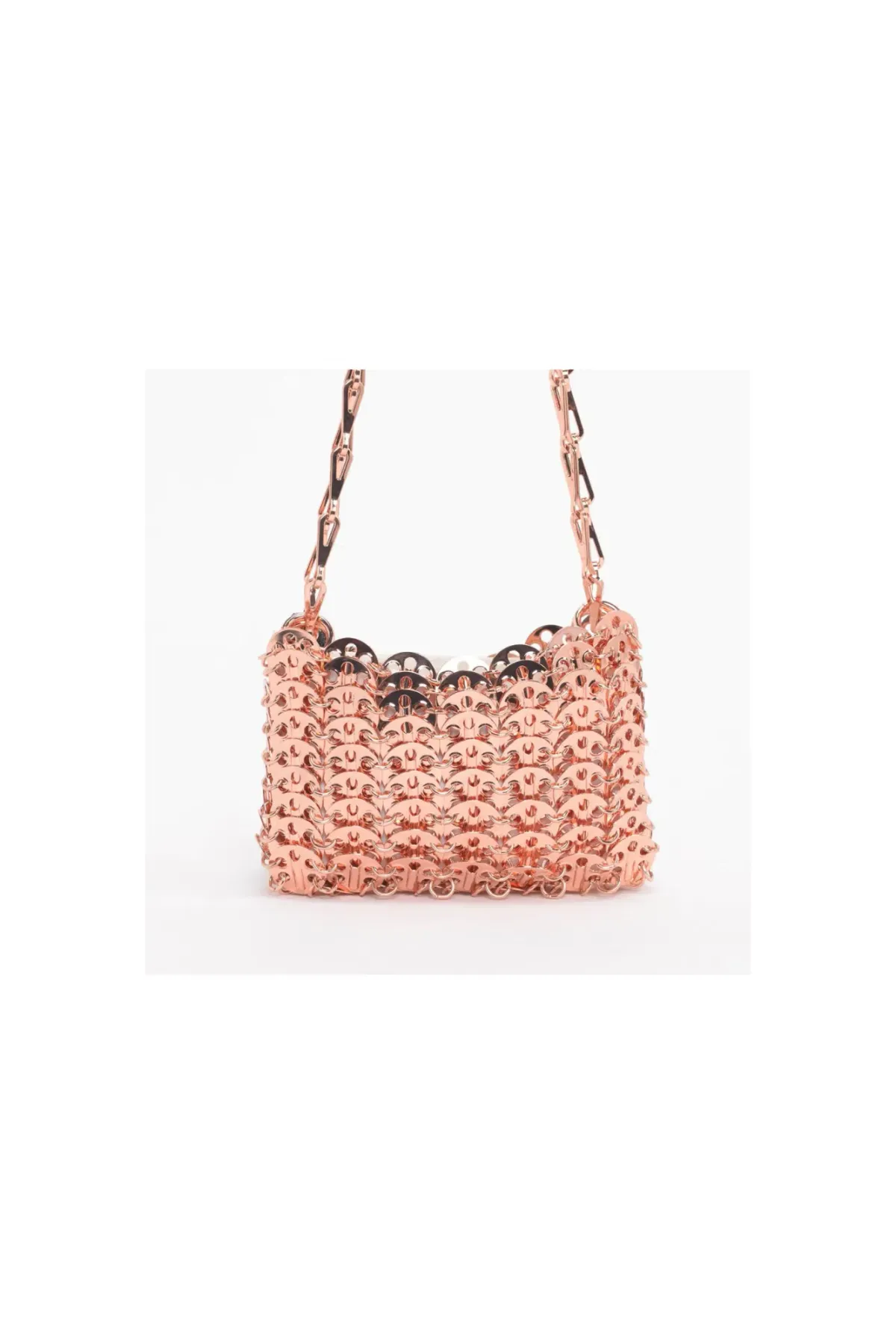 Paco Rabanne Rose Gold Iconic 1969 Nano Shoulder Bag - Image 2