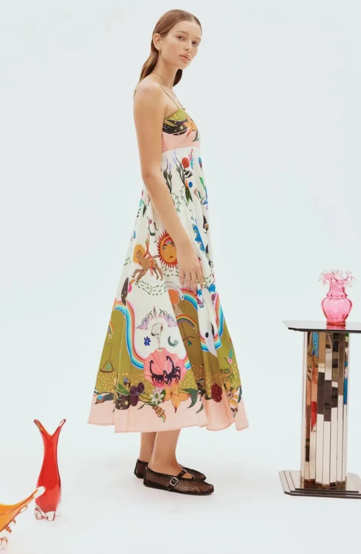 Alemais Evergreen Sundress Print Size 16 - Image 2