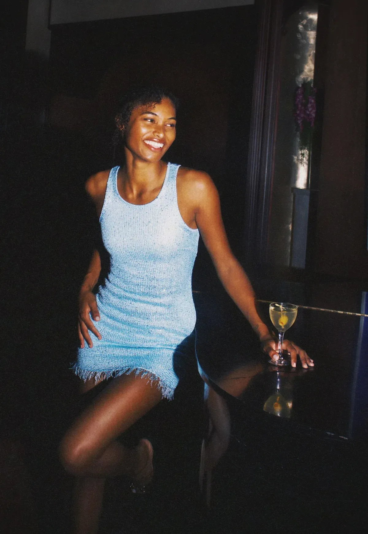 Asta Resort Natalia Mini Dress Baia Blue Size 6 - Image 1