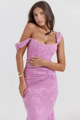 House of CB Cesca Dress Pink Size Small / AU 8 for rent on The Volte - image 3
