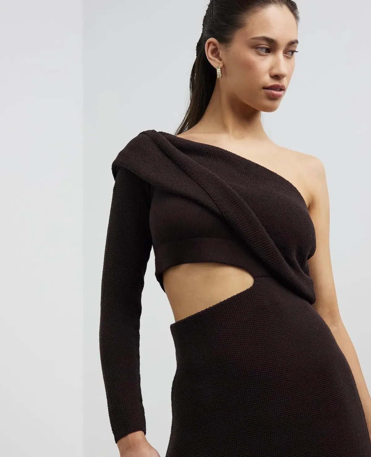 Camilla and Marc Javier Knit Dress Brow Size S/ AU 6 - Image 3