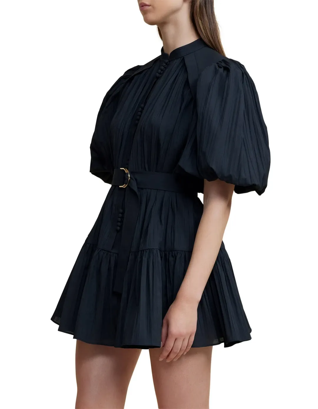 Acler Cardine Mini Dress Black Size 10 for rent on The Volte - main image
