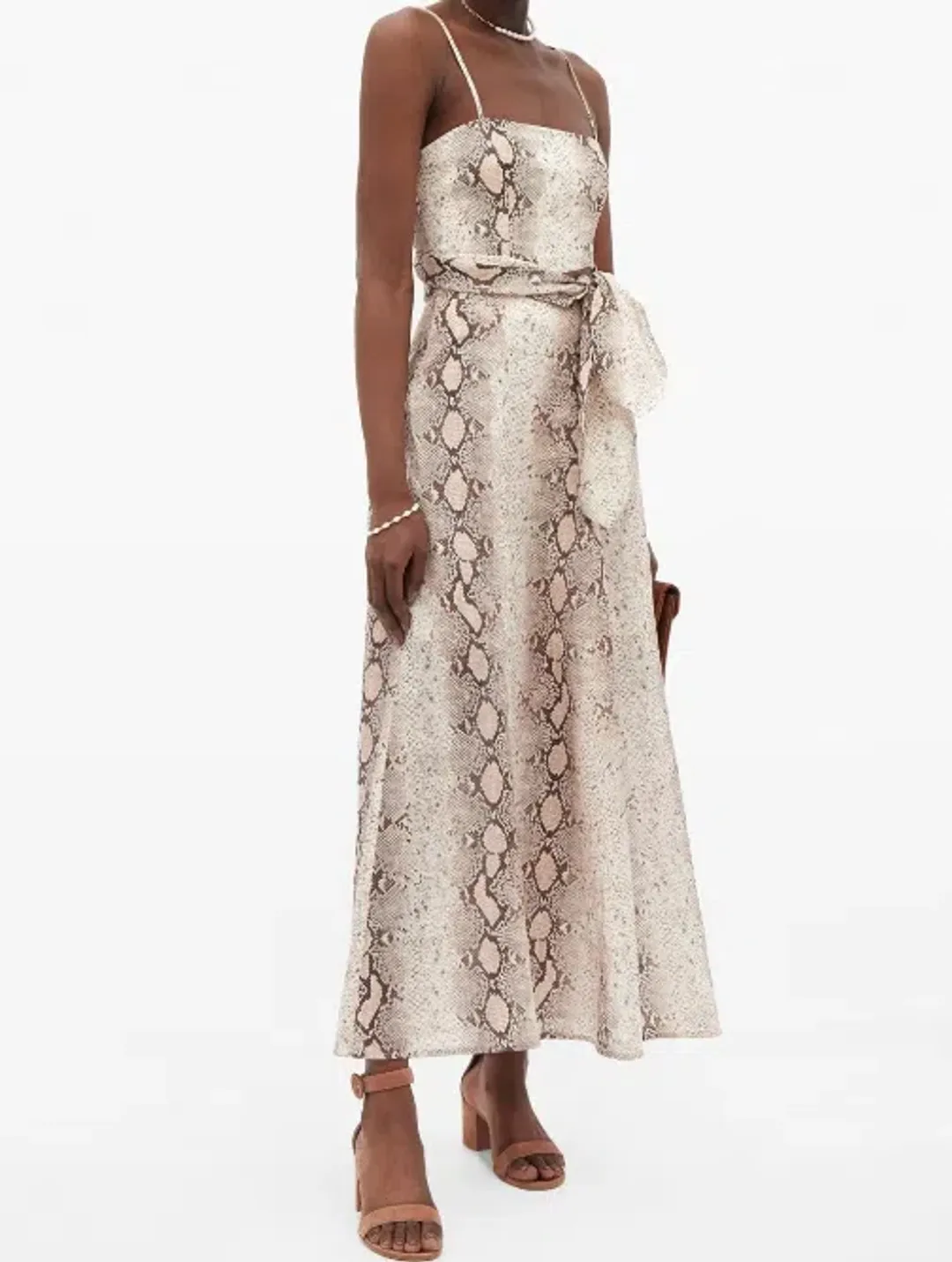 Zimmermann Bellitude Python Cut Out Dress Print Size 1 / 10 for rent on The Volte - main image