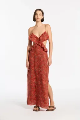Sir The Label Allegra Frill Maxi Dress Idalia Floral Print Size 1 / AU 8 for rent on The Volte - image 1