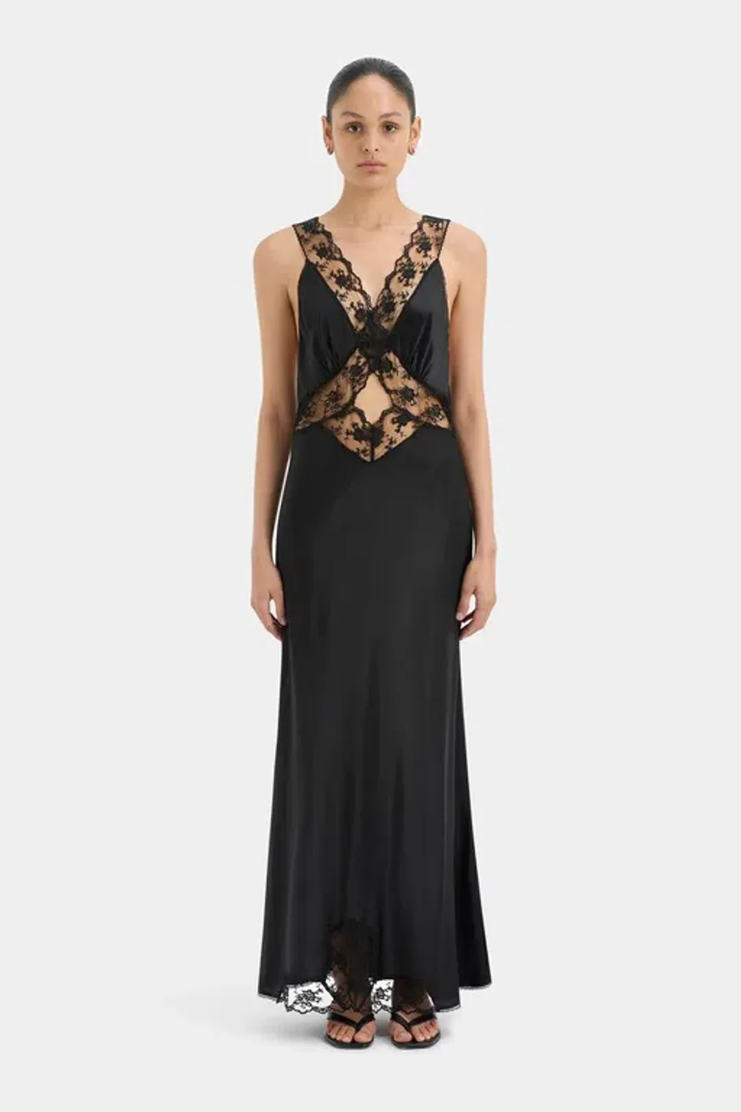Sir the Label Aries Cut Out Gown Black Size 0 / 6 for rent on The Volte - main image