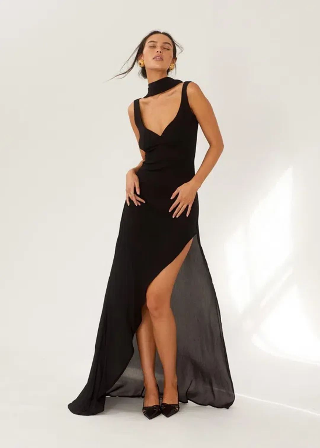 Arcina Ori Amelie Maxi Dress Black Size L /Au 12 for rent on The Volte - main image